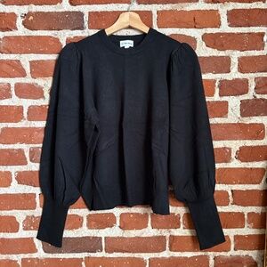 🖤 The Drop Puff Sleeve Sweater – Black, Size L